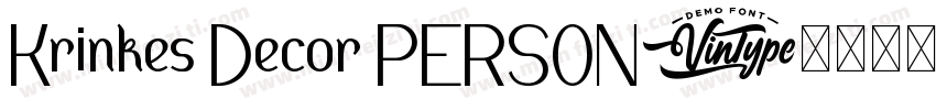 Krinkes Decor PERSON字体转换